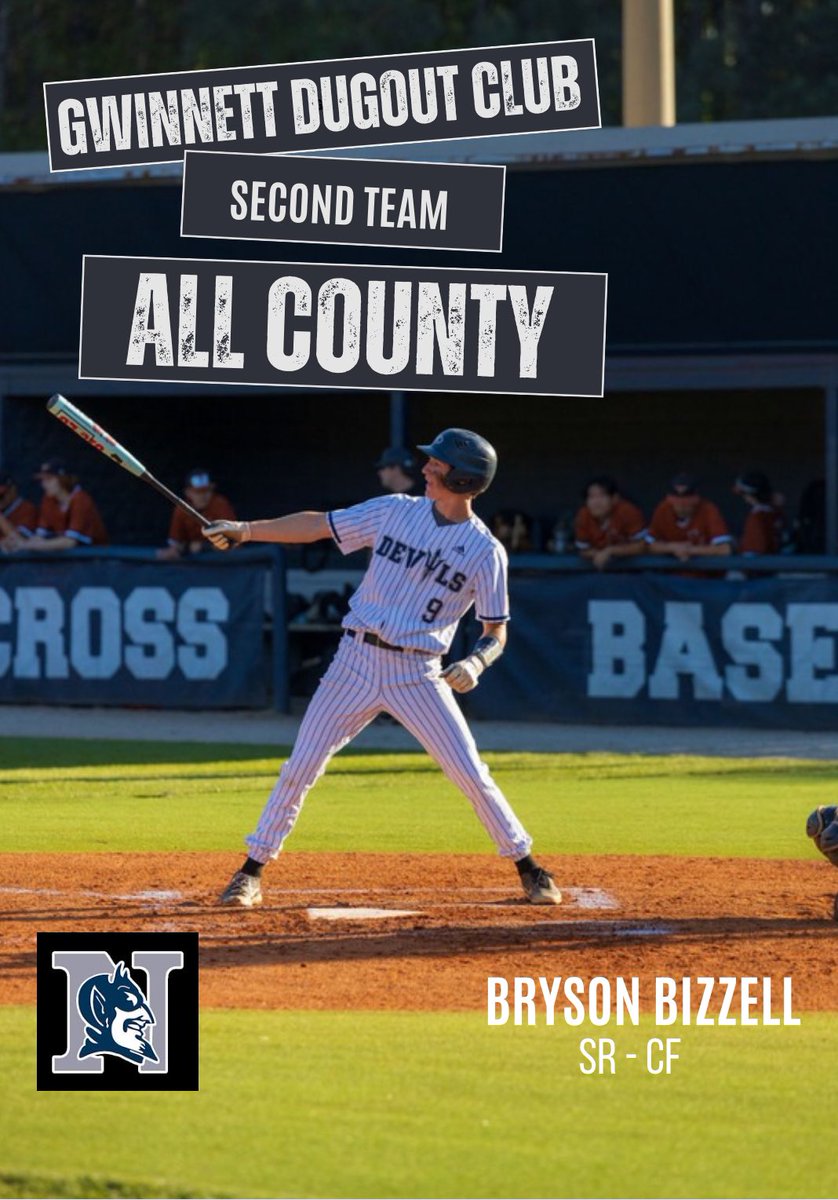 Congratulations to Bryson Bizzell on being selected 2nd Team All Gwinnett County!