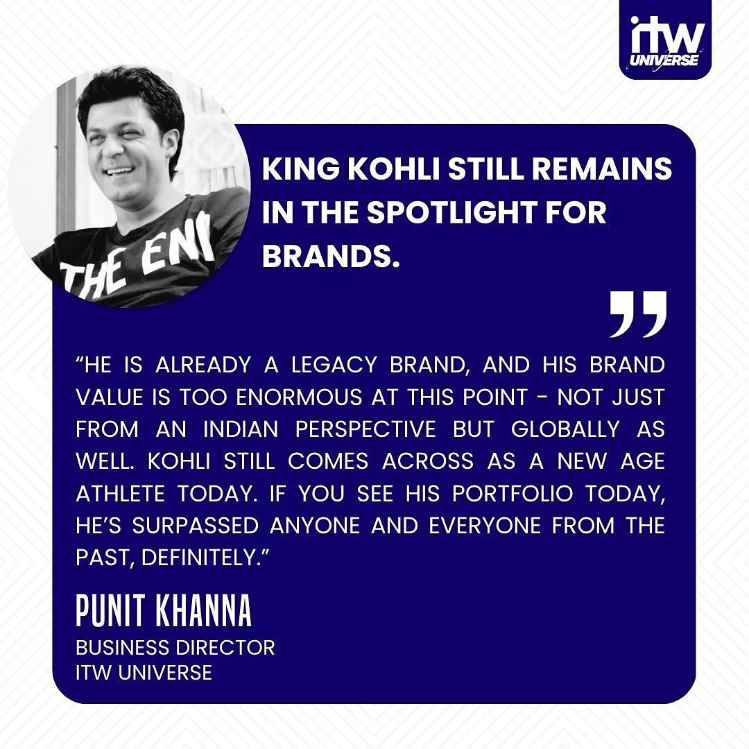 Virat Kohli’s exit from Test cricket signals the end of an era- but his legacy, especially as a leader in brand endorsements, will continue to thrive. According to the Kroll Brand Valuation Report 2024, Kohli’s brand value stands at an impressive $227.9 million. 

Virat carries