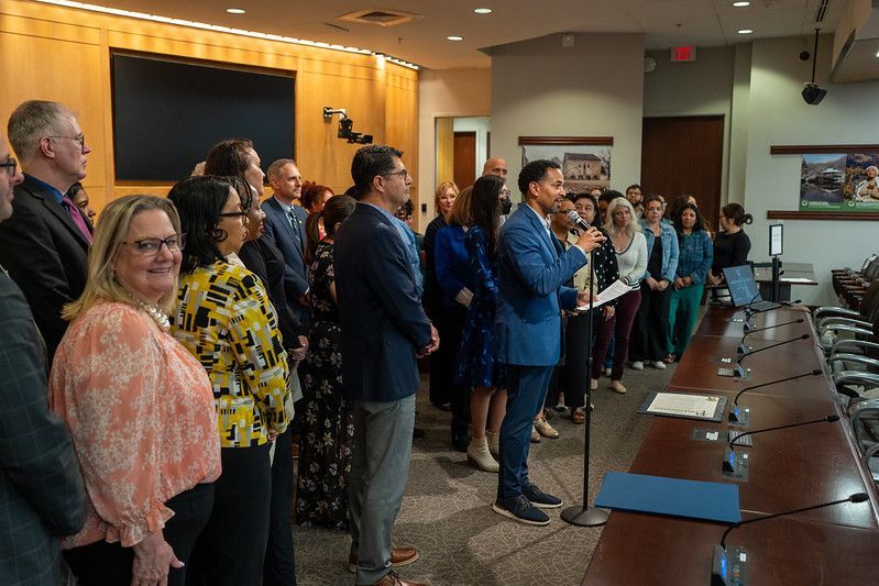 Councilmembers Kristin Mink, Gabe Albornoz, and I recently presented a proclamation to celebrate Educator Appreciation Week! To all of our educators and school staff, we cannot thank you enough for your dedication and impact on MCPS students day in and day out!