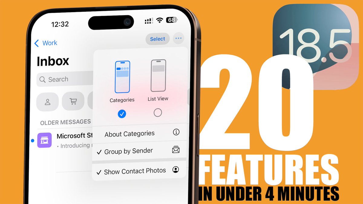 🔥 iOS 18.5 - 20 NEW Features in Under 4 Minutes #ios185

youtu.be/iCdIsoXDbAo?si…