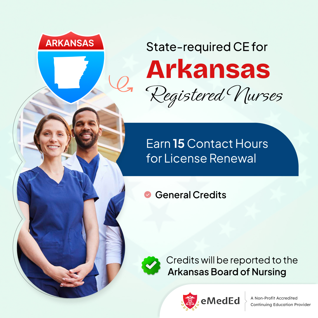 eMedEvents's tweet photo. Arkansas Nursing (RN) CE Renewal Package! Enroll Now: https://t.co/PVoTnA7bo8
Designed to meet Arkansas RN license renewal requirements, this CE renewal package supports both compliance and professional growth.
#Arkansas #Nurses #NursingCE #OnlineCE #eMedEvents #CE2025 #eMedEd https://t.co/rRsdXnNBpb
