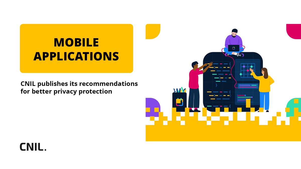 The CNIL has published the final version of its recommendations to help professionals design mobile applications that respect privacy 👉 cnil.fr/en/mobile-appl…