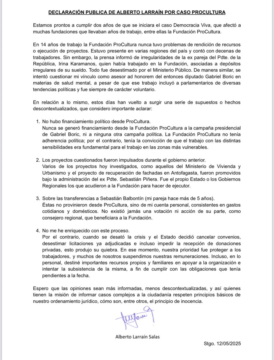 🛑🛑AHORA🛑🛑Los delincuentes del Frente Amplio liderados por el siquiatra Alberto Larraín ahora nos quieren convencer que el Caso #Procultura es culpa de Piñera. El chiste se cuenta solo.