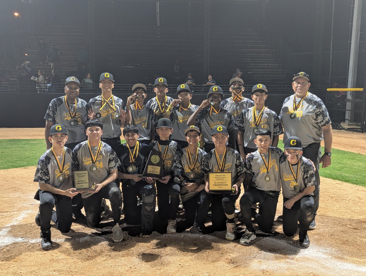 SunsetAthletics's tweet photo. Congrats to the Greiner baseball team, coach Pridget, and coach Anderson for winning the city baseball championship! https://t.co/RFTWQJJTXf