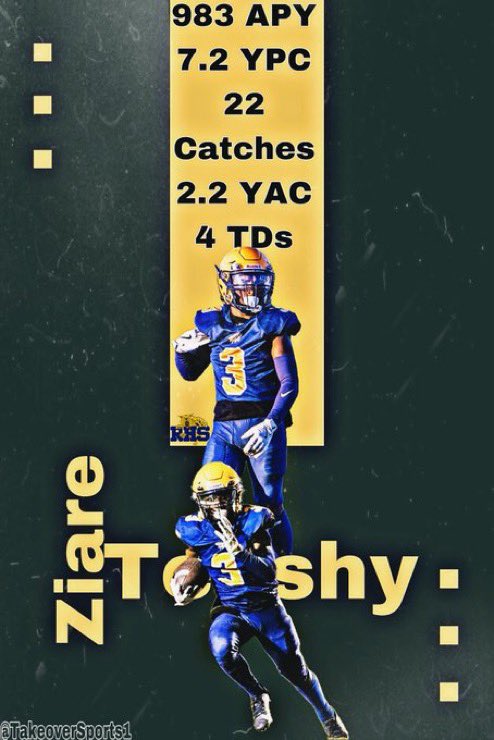 Ziare “𝒯𝑒𝑒𝓈𝒽𝓎” Tshimanga🌟 (@theziareteeshy) on Twitter photo Thanks to <a href="/TakeoverSports1/">Takeover Sports</a> for the Stat Graphic. Ima continue to grow and mature from here!!
<a href="/CoachDLeeFB/">Coach Lee</a> <a href="/RileyWildcatFB/">SB Riley Wildcat Football</a> <a href="/DerekBertrand15/">Derek Bertrand(DeBree Football)</a> <a href="/echarleslobo/">Emmanuel Charles-Lobo</a> <a href="/IndianaPreps/">Indiana Preps</a> <a href="/PrepRedzoneIN/">Prep Redzone Indiana</a> <a href="/IndyWeOutHere/">IndyWeOutHere ‼️</a> <a href="/One11Recruiting/">One11 Recruiting</a> <a href="/RallyPreps/">RallyPreps</a> Thanks to <a href="/TakeoverSports1/">Takeover Sports</a> for the Stat Graphic. Ima continue to grow and mature from here!!
<a href="/CoachDLeeFB/">Coach Lee</a> <a href="/RileyWildcatFB/">SB Riley Wildcat Football</a> <a href="/DerekBertrand15/">Derek Bertrand(DeBree Football)</a> <a href="/echarleslobo/">Emmanuel Charles-Lobo</a> <a href="/IndianaPreps/">Indiana Preps</a> <a href="/PrepRedzoneIN/">Prep Redzone Indiana</a> <a href="/IndyWeOutHere/">IndyWeOutHere ‼️</a> <a href="/One11Recruiting/">One11 Recruiting</a> <a href="/RallyPreps/">RallyPreps</a>