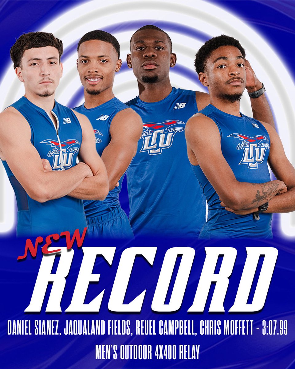 Another Broken Record Following the WT Last Chance Meet 🤯

Daniel Sianez, JaQualand Fields, Reuel Campbell and Chris Moffett (Men’s Outdoor 4x400 Relay, 3:07.99)

These Four Now Hold Both the Indoor &amp; Outdoor 4x400 School Records! 👏