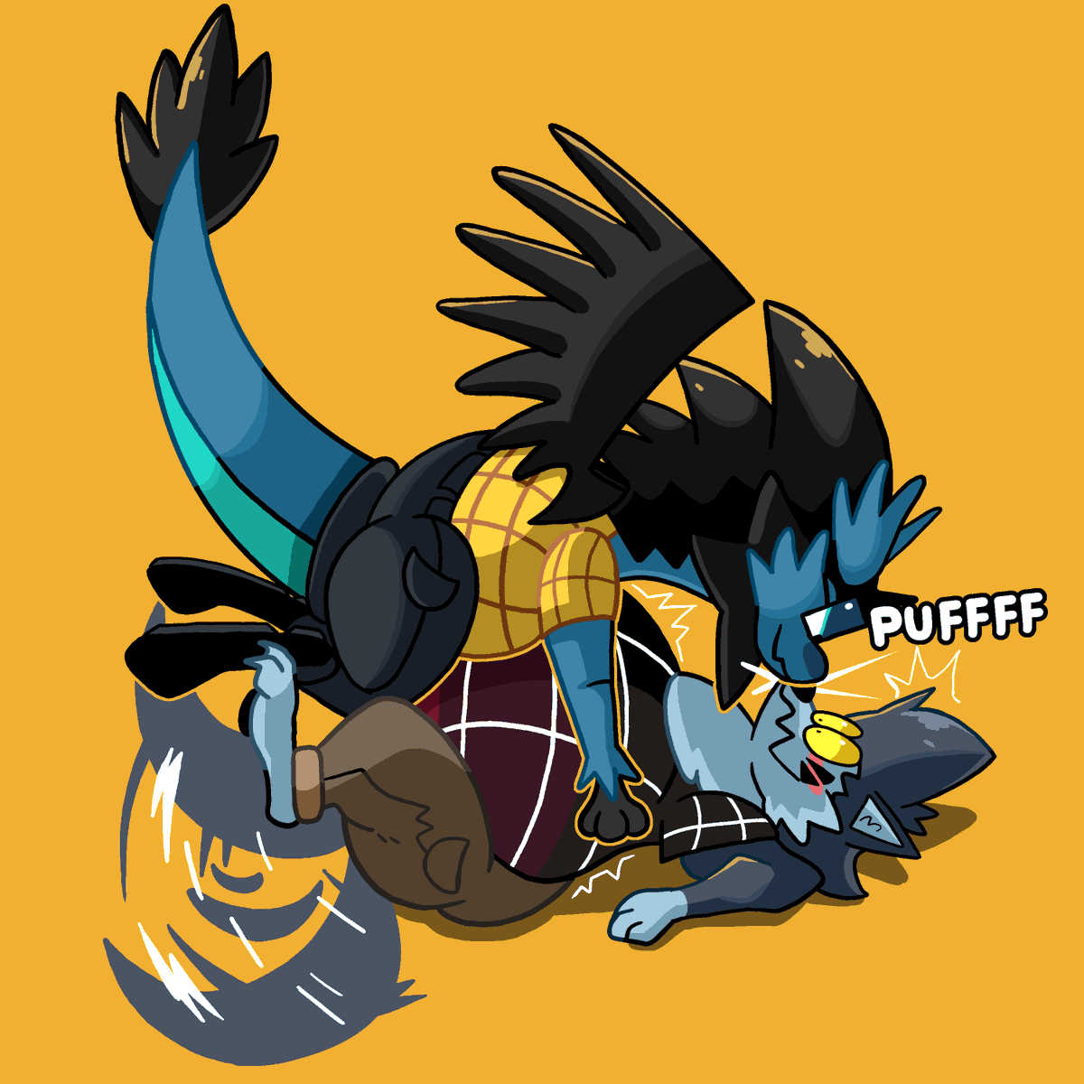 Wolf_Argentite's tweet photo. Just @PukupukuDragon  and I, two bros sharing a casual kiss. 
https://t.co/mPciuoxJjK https://t.co/fD8bUsXVHX