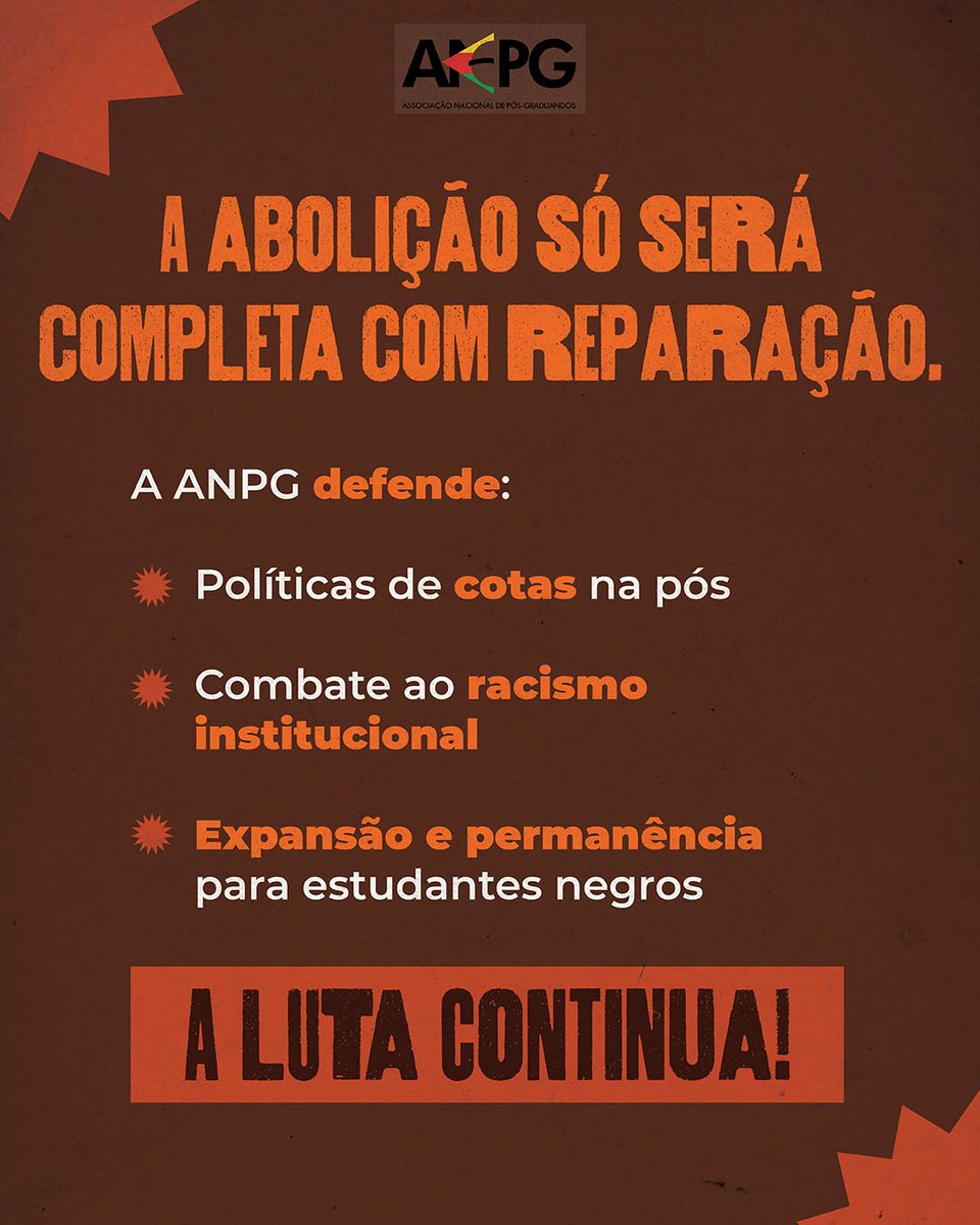 ✊🏽 13 de Maio não é dia de celebração. É dia de luta!

A assinatura da Lei Áurea marcou o fim formal da escravidão, mas não garantiu direitos nem reparações ao povo negro.

Libertos, sim — mas abandonados à própria sorte, sem terra, sem acesso à educação, sem políticas de