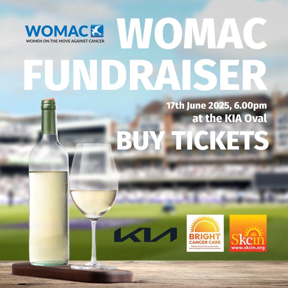 🎉 Tickets are now on sale for the WOMAC 2025 Fundraiser! 

Join us on Tuesday, June 17th at The Kia Oval, starting at 6pm. 🎗️

Don't miss out – get your tickets today:
tickettailor.com/events/womac20…