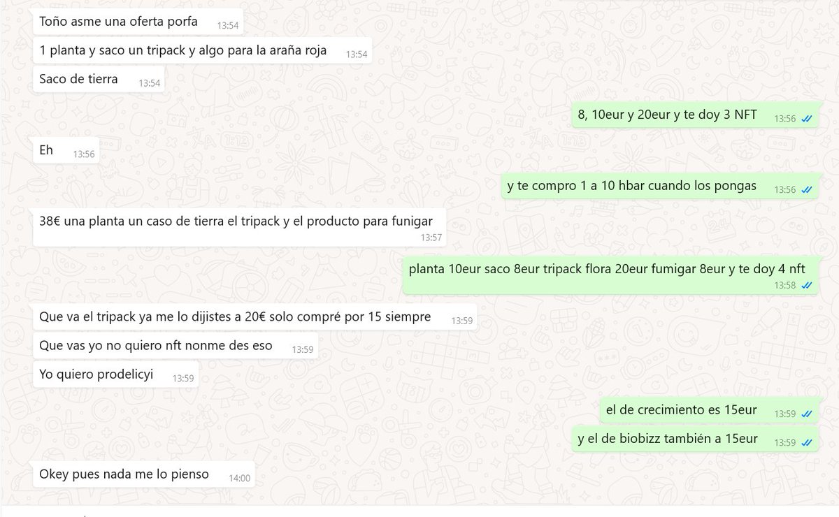 patrocinees's tweet image. Negocios Sr....... también puedo comprarle al sus NFT y regalarlos por twitter en #OPENWALLET aquí no se tira nada¡¡¡ yo siempre gano un x2 

Cuando suban un x20 enpezamos a cosechar LAS MEMES¡¡