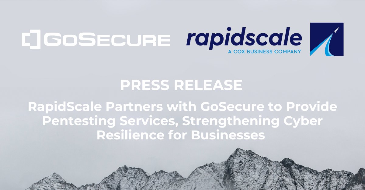 GoSecure (@gosecure_inc) on Twitter photo 🔐 We’re excited to team up with <a href="/Rapid_Scale/">RapidScale</a> to deliver top-tier penetration testing services that help businesses proactively identify and remediate cybersecurity risks before attackers strike.
🛡️ Powered by GoSecure’s expert Red Team, including OSCP-certified ethical hackers, 🔐 We’re excited to team up with <a href="/Rapid_Scale/">RapidScale</a> to deliver top-tier penetration testing services that help businesses proactively identify and remediate cybersecurity risks before attackers strike.
🛡️ Powered by GoSecure’s expert Red Team, including OSCP-certified ethical hackers,