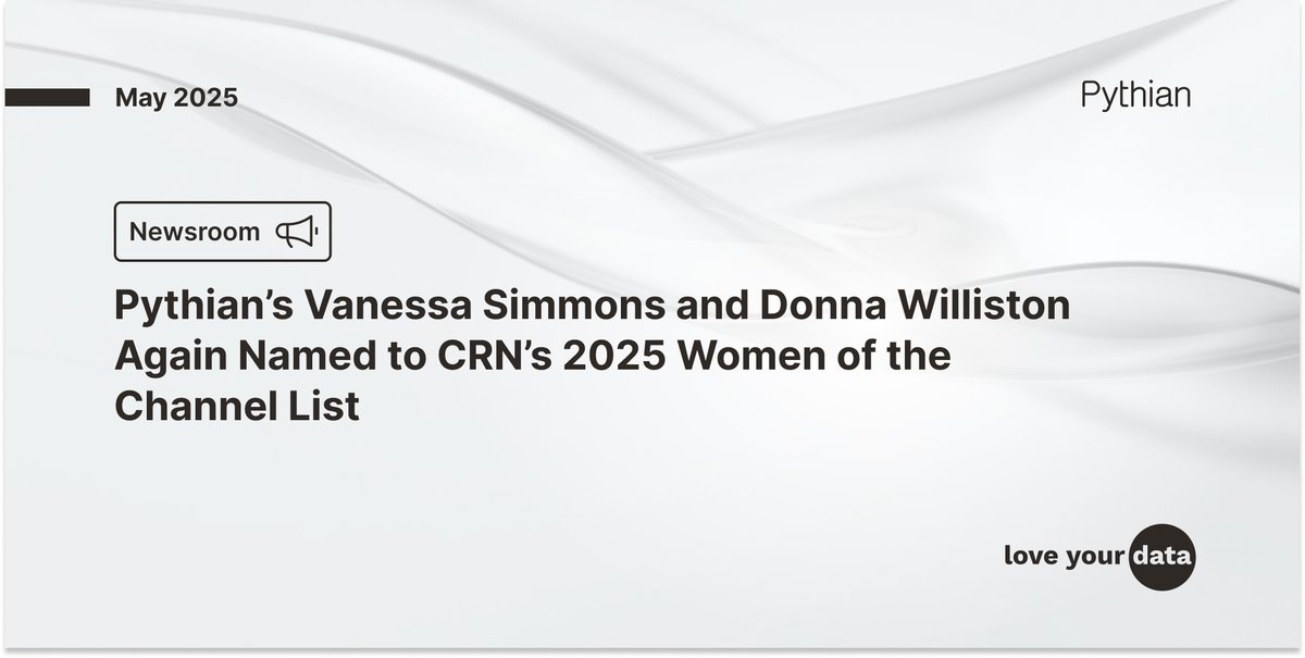 Pythian's tweet image. Big congrats to Vanessa Simmons &amp;amp; Donna Williston on the @WOTChannel 2025 CRN Women of the Channel list! Their leadership drives IT channel growth &amp;amp; helps customers achieve impactful outcomes: hubs.ly/Q03mbHhc0 #WomenOfTheChannel #Leadership #Pythian #LoveYourData