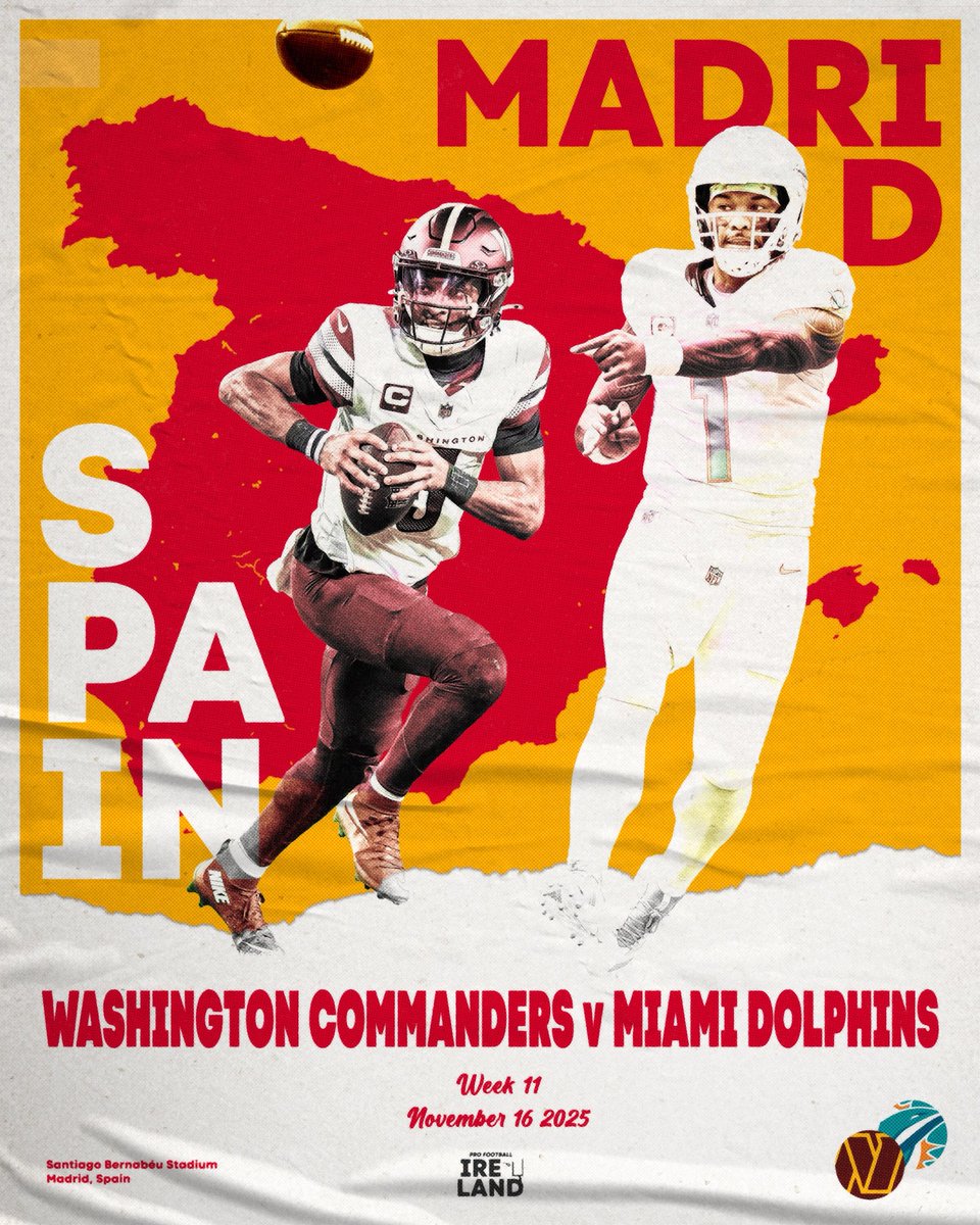 Madrid. November 16. Washington Commanders v Miami Dolphins.