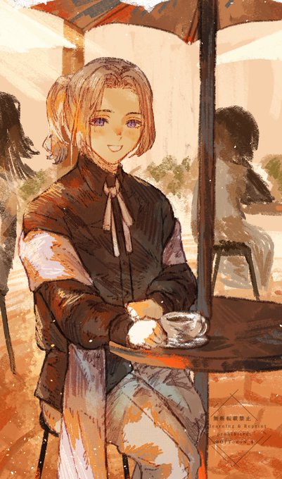 リクエストありがとうございました!☕🫖
#skeb #commission 