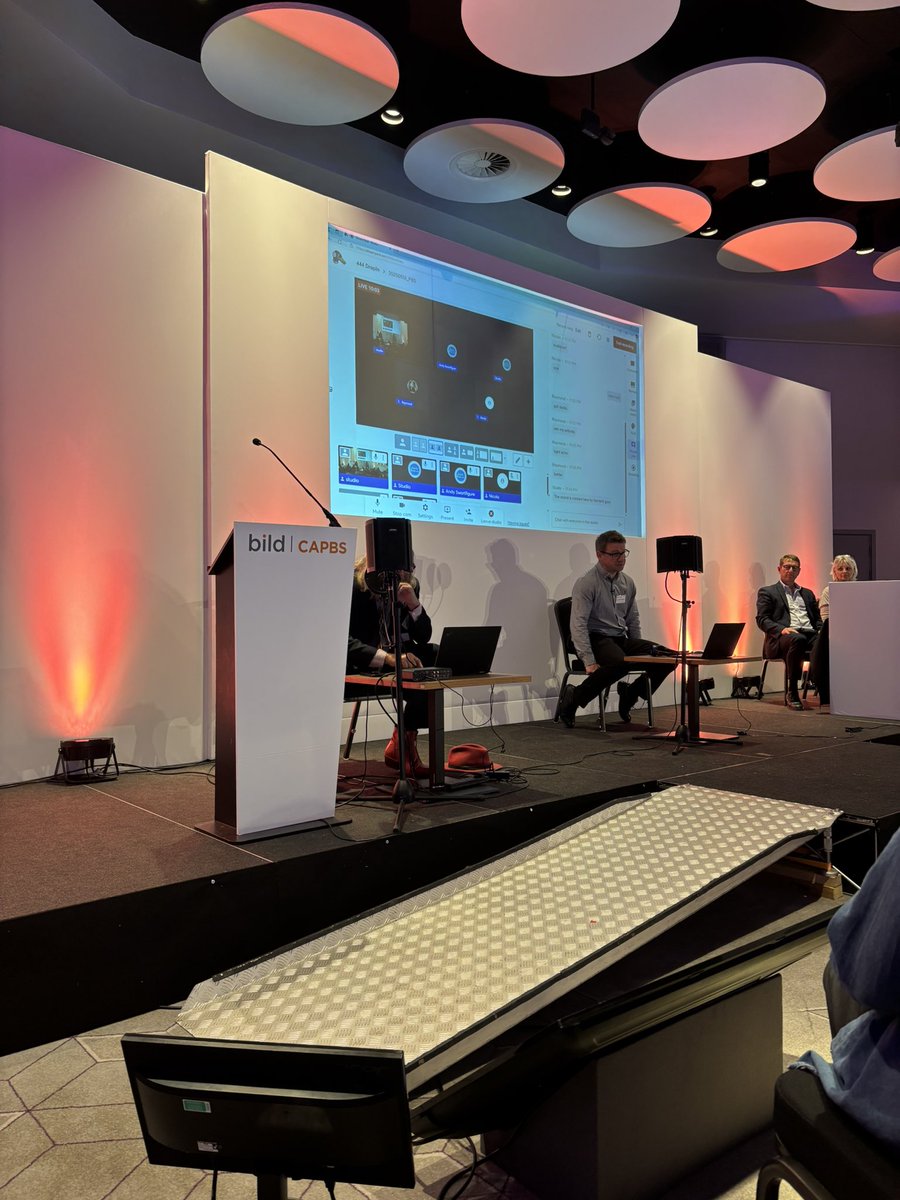Enjoying the live podcast Autistic Radio - Jules and Andy - demonstrating the communication model promoting discussion on PBS and Autism #IPBSConf25