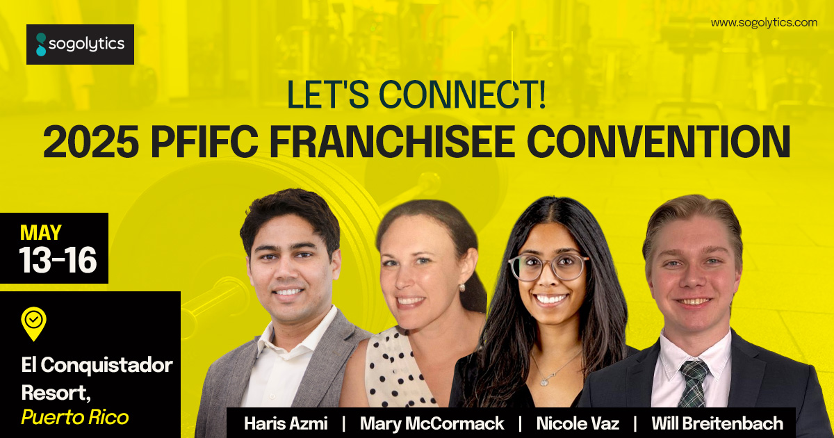 Sogolytics's tweet image. We&apos;re excited to kick things off at the 2025 @pffranchisee Franchisee Convention! Stop by and visit us this week to learn how Sogolytics can help you deliver better experiences for all! #PFIFC #PFIFCconvention