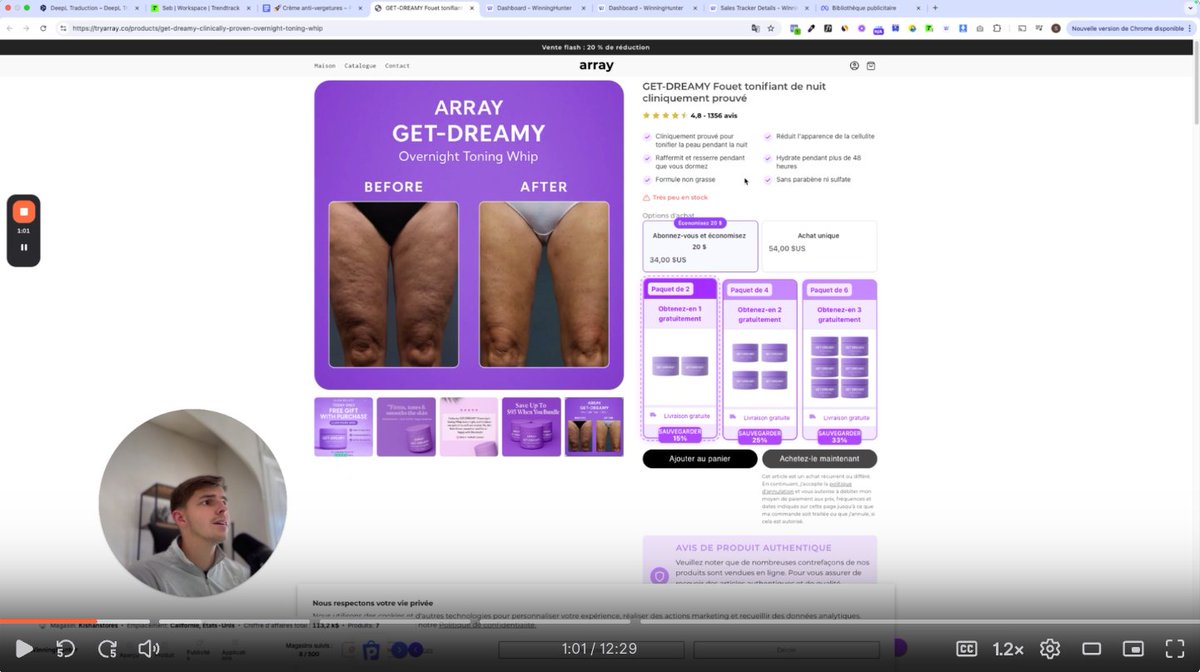 sebastienLRS1's tweet image. 🧨Cette marque génère plus de 110k par mois de CA. J&apos;ai fait une analyse vidéo complète avec une stratégie détaillée pour faire de l&apos;argent avec ce produit.

👉RT ce tweet + commente « analyse » pour recevoir la vidéo. (N&apos;oublie pas de me suivre pour que je puisse te DM).