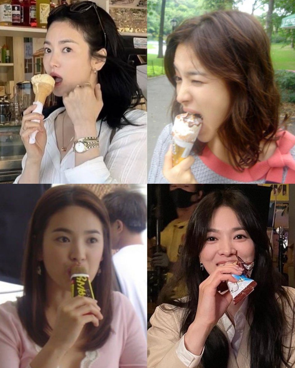 hyekyots's tweet photo. Hyekyo, the ice cream enjoyer ෆ 

#SongHyeKyo https://t.co/h1zlcNY2J4