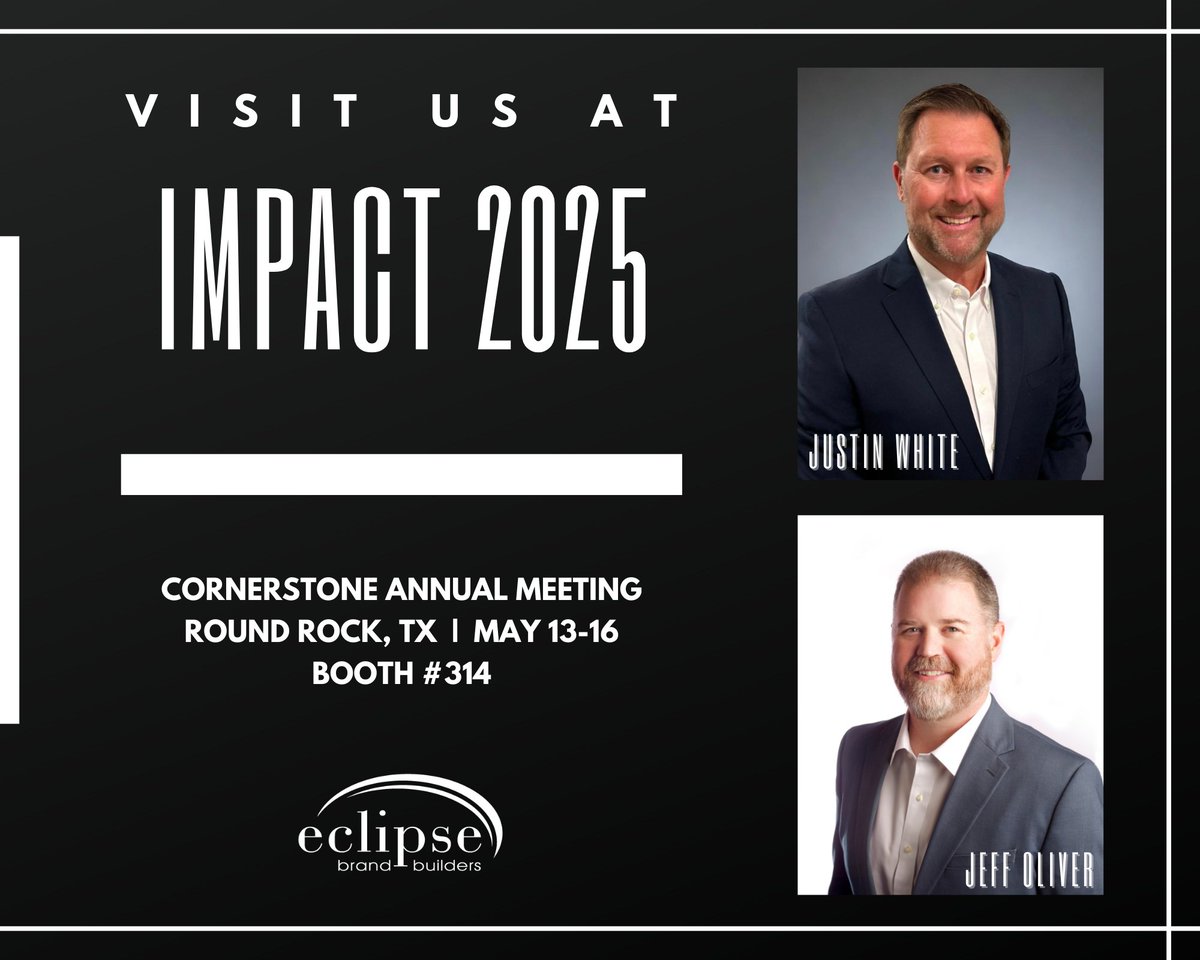 eclipsebbuilder's tweet image. Visit our team at Booth #314 during the IMPACT 2025: Cornerstone Annual Meeting! Learn more about how we can partner with you &amp;amp; enter for a chance to win a Ninja Pizza Oven.