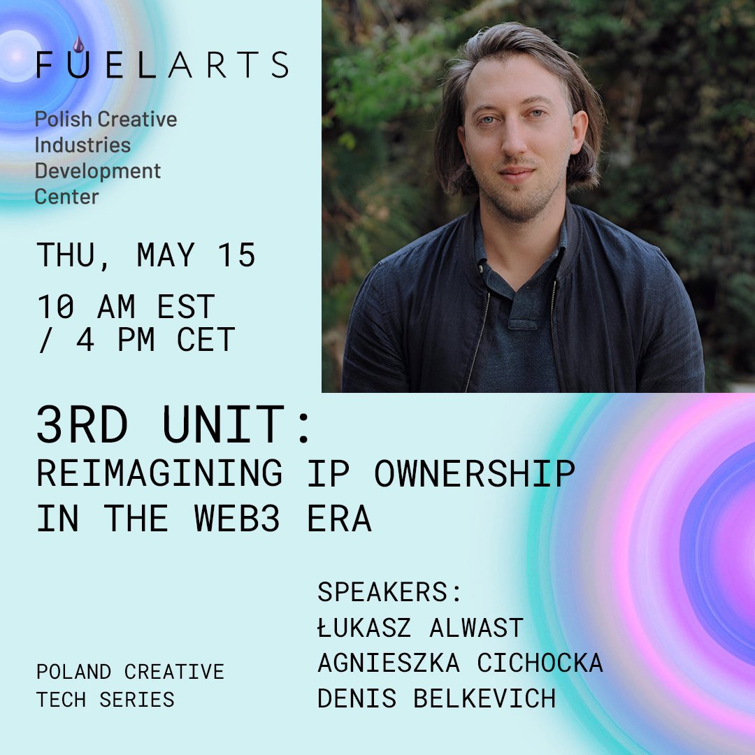 Join us live for a conversation with Łukasz Alwast, Co-Founder &amp; CEO of 3RD UNIT – a new platform turning early-stage entertainment IP into an investable asset class: youtube.com/live/4u8uQfFmv…