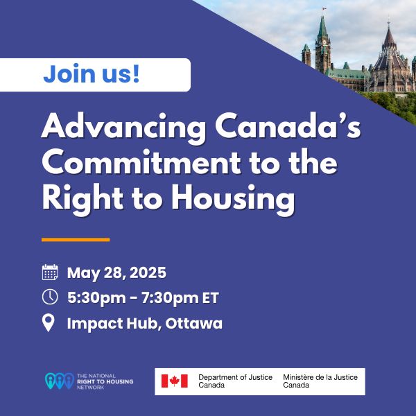 National Right to Housing Network (@r2hnetwork) on Twitter photo 📣 Join us May 28 in Ottawa to mark 5 years of Canada’s first right to housing law—the National Housing Strategy Act (NHSA)! 🎉 Hear from housing justice, connect, reflect & share a meal đźŹ
✅RSVP: eventbrite.com/e/135362313623…
<a href="/HousingLogement/">Office of the Federal Housing Advocate</a> <a href="/TenantAdvocacy/">Advocacy Centre for Tenants Ontario</a> 📣 Join us May 28 in Ottawa to mark 5 years of Canada’s first right to housing law—the National Housing Strategy Act (NHSA)! 🎉 Hear from housing justice, connect, reflect & share a meal đźŹ
✅RSVP: eventbrite.com/e/135362313623…
<a href="/HousingLogement/">Office of the Federal Housing Advocate</a> <a href="/TenantAdvocacy/">Advocacy Centre for Tenants Ontario</a>