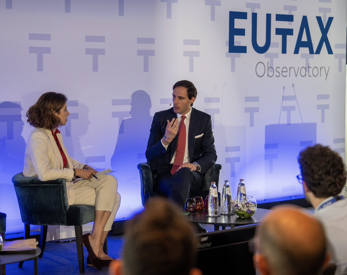Wopke Hoekstra (@wbhoekstra) on Twitter photo Good chat with <a href="/paolatamma/">Paola Tamma</a> at the <a href="/taxobservatory/">EU Tax Observatory</a> this afternoon. It was great to see so many tax enthusiasts in the room.
We had an in-depth exchange on CBAM, Pillar 1 and 2 and other top priorities on the taxation front. Good chat with <a href="/paolatamma/">Paola Tamma</a> at the <a href="/taxobservatory/">EU Tax Observatory</a> this afternoon. It was great to see so many tax enthusiasts in the room.
We had an in-depth exchange on CBAM, Pillar 1 and 2 and other top priorities on the taxation front.