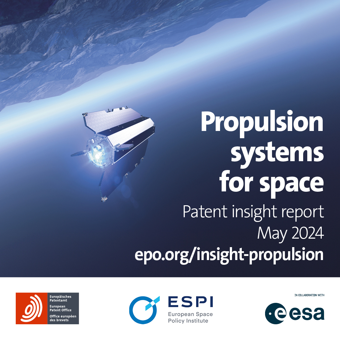 EuropeanPatentOffice (@epoorg) on Twitter photo 📈 Consistent growth, accelerating ambitions!
Patent filings for space propulsion technologies have risen by 9% annually over the last 20 years, most sharply since 2011.
🔍 Discover more in this <a href="/EPOorg/">EuropeanPatentOffice</a> report with <a href="/ESPIspace/">European Space Policy Institute (ESPI)</a> & <a href="/esa/">European Space Agency</a>: epo.org/insight-propul…
#EPOStudy 📈 Consistent growth, accelerating ambitions!
Patent filings for space propulsion technologies have risen by 9% annually over the last 20 years, most sharply since 2011.
🔍 Discover more in this <a href="/EPOorg/">EuropeanPatentOffice</a> report with <a href="/ESPIspace/">European Space Policy Institute (ESPI)</a> & <a href="/esa/">European Space Agency</a>: epo.org/insight-propul…
#EPOStudy