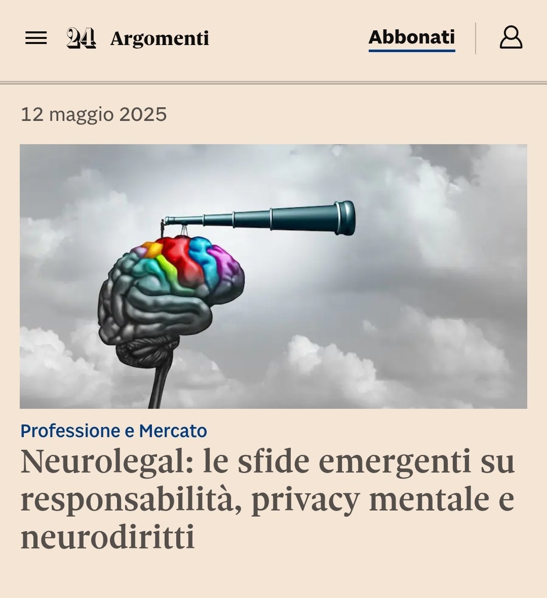 Nicoletta F. Prandi (@nicofprandi) on Twitter photo Su <a href="/sole24ore/">IlSole24ORE</a> con Fabrizio Ventimiglia <a href="/CsbBorgogna/">Centro Studi Borgogna</a> e Harry Lambert <a href="/CerebralinkHQ/">Cerebralink Neurotech Consultancy</a> <a href="/TheCW/">The CW</a> racconto i rischi del neuromarketing e della neuropolitica nell'urna elettorale. #neurodiritti #neurorights #bci #neurotech Su <a href="/sole24ore/">IlSole24ORE</a> con Fabrizio Ventimiglia <a href="/CsbBorgogna/">Centro Studi Borgogna</a> e Harry Lambert <a href="/CerebralinkHQ/">Cerebralink Neurotech Consultancy</a> <a href="/TheCW/">The CW</a> racconto i rischi del neuromarketing e della neuropolitica nell'urna elettorale. #neurodiritti #neurorights #bci #neurotech