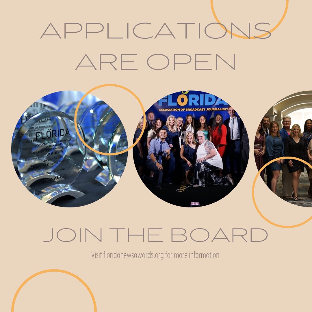 We are looking for new board members. Apply now at FloridaNewsAwards.org !!