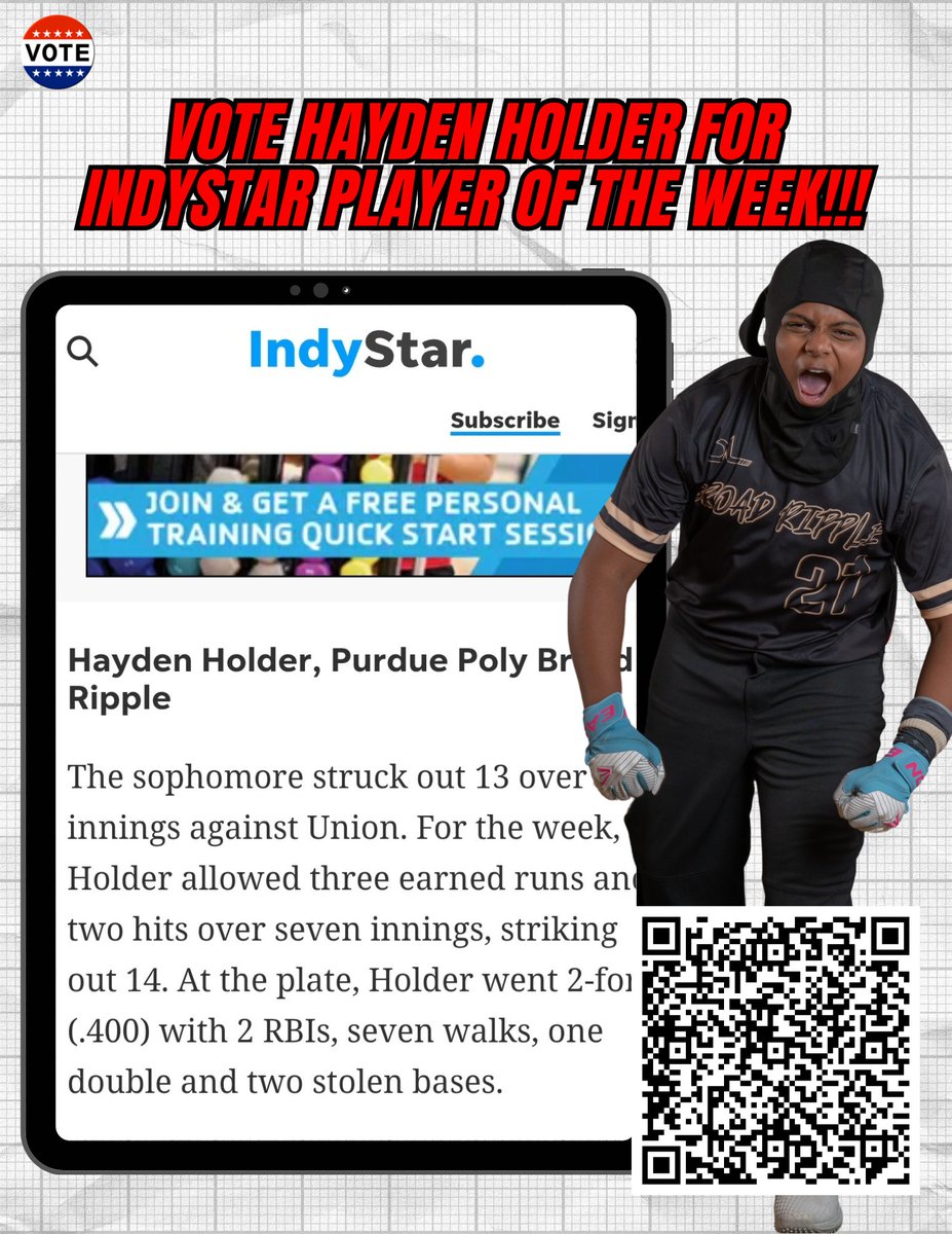 PPHS Broad Ripple Lynx Athletic Department (@lynxlocker) on Twitter photo Our very own Hayden Holder (<a href="/HustleHayden/">Hayden Holder</a>) is nominated for @IndyStar Baseball Player of the Week and he needs your vote!
Let’s make sure everyone knows the power of the #BeALynx community.
🗳 Vote here: indystar.com/story/sports/h…
Voting ends soon—let’s get it done! Our very own Hayden Holder (<a href="/HustleHayden/">Hayden Holder</a>) is nominated for @IndyStar Baseball Player of the Week and he needs your vote!
Let’s make sure everyone knows the power of the #BeALynx community.
🗳 Vote here: indystar.com/story/sports/h…
Voting ends soon—let’s get it done!