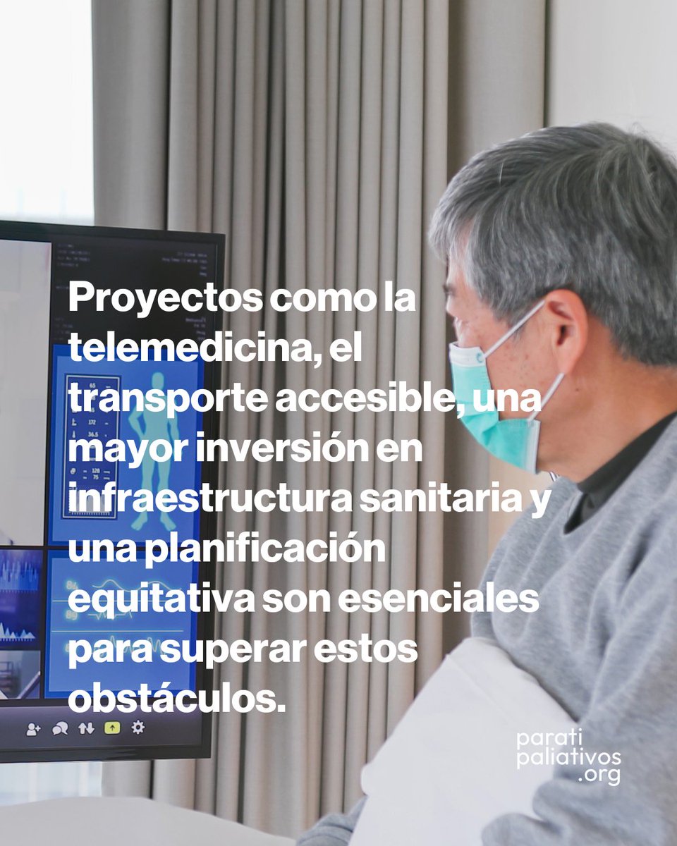 No tener las mismas oportunidades de acceso a cuidados paliativos por vivir en un sitio que no es tan común es una injusticia🗣️
Debemos garantizar que la atención paliativa llegue a cada rincón de nuestro país. Este es un compromiso con la dignidad humana que no puede esperar más