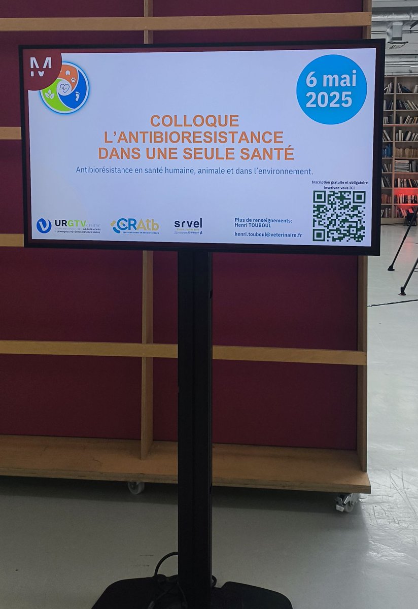 RESINFIT's tweet image. 🗣️ &quot;#Antibiorésistance dans l’#environnement et transfert de la résistance&quot;

✔️ Christophe DAGOT, membre @RESINFIT, a participé le 06/05 au colloque &quot;L&apos;antibiorésistance dans #UneSeuleSanté&quot; à Tours

🔜 Replay sur la chaîne du CRAtb Centre-Val de Loire : youtube.com/@CRAtbCentre-V…