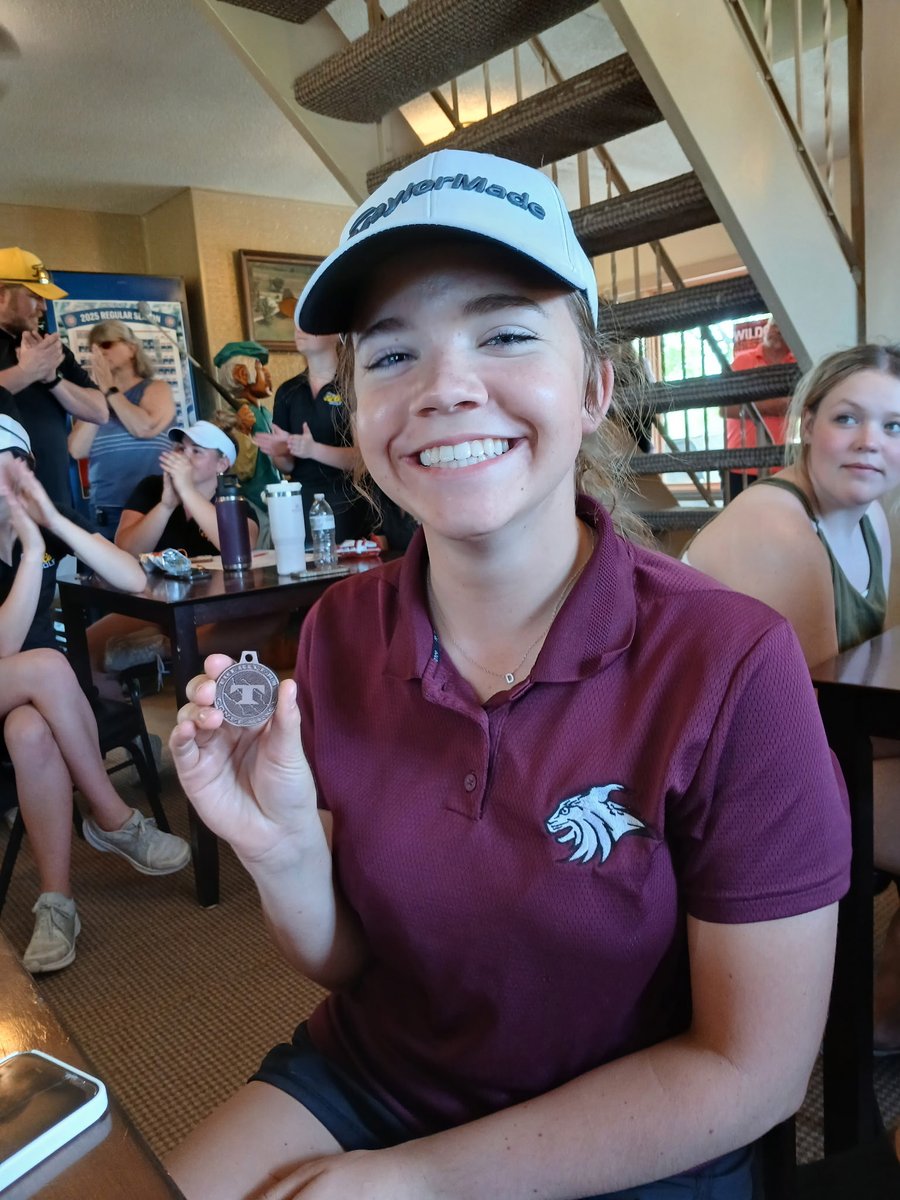 Congrats to Gretchyn Kane for finishing 5th yesterday at the conference golf meet!