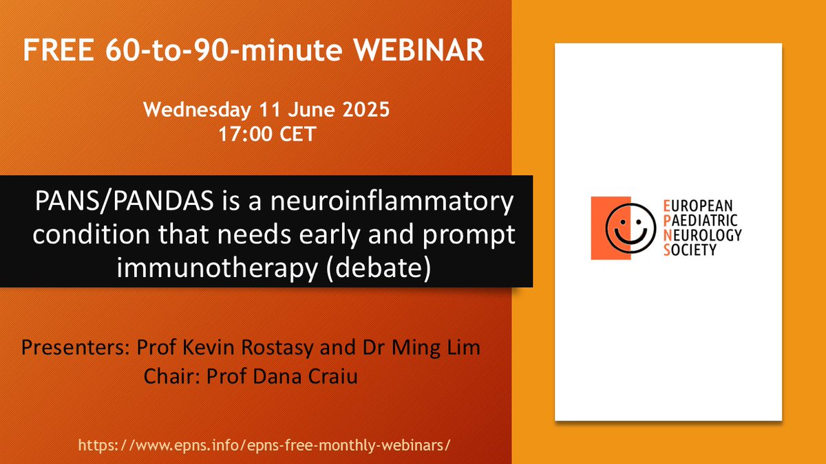 FREE EPNS Educational webinar - Wed 11 June 5pm CET Registration now open!
us02web.zoom.us/.../reg.../WN_…