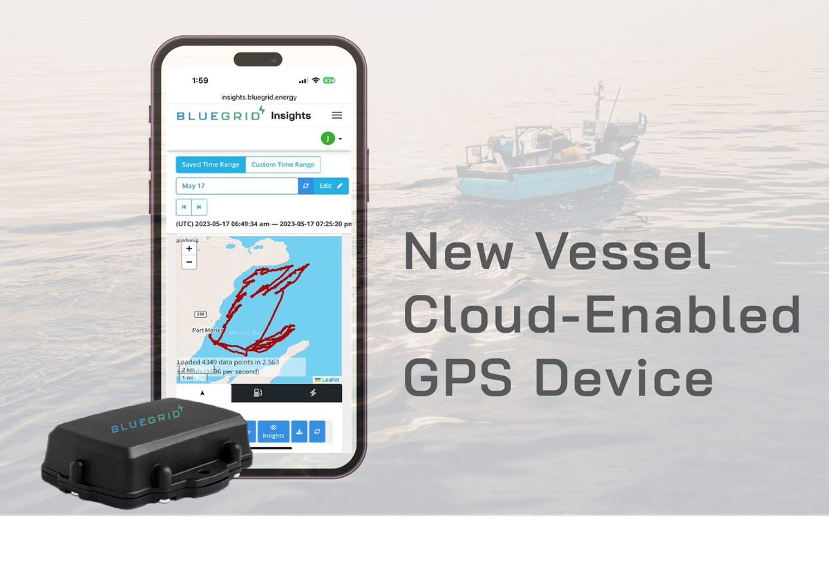 With our new cloud-enabled GPS tracker, collecting performance data from vessels has never been easier. Fast deployment ands works on most boats into BlueGrid Insights for data-driven  planning to for your transition to electric or hybrid.

Let’s talk. bluegrid.energy/contact/