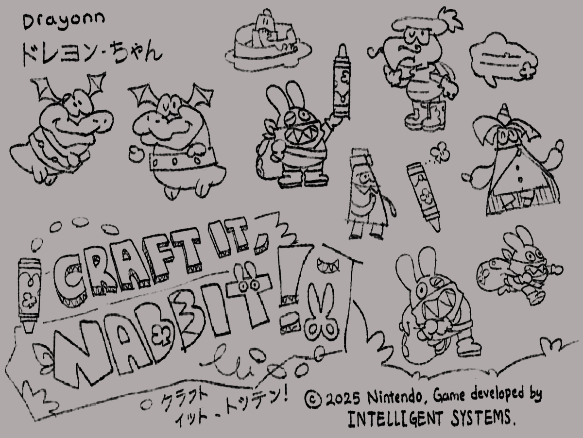 BlueDeKrass's tweet photo. I forgot this was a thing I created lmao. Craft it Nabbit.... A concept of modern Paper Mario successor with arts n crafts gimmick. https://t.co/UyRy1dKJV8
