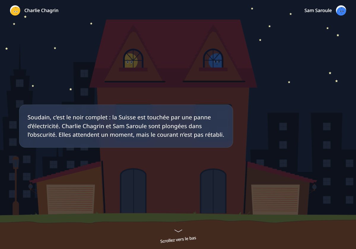 Une panne d’électricité ? (Re)découvrez ce scrollytelling immersif qui montre comment se préparer face à une perturbation d’approvisionnement en Suisse. notvorrat-fabel.bwl.admin.ch/fr 
#LesProvisionsDomestiques #Approvisionnement