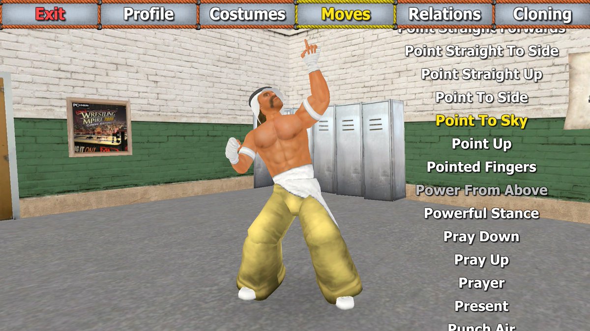 MDickieDotcom's tweet image. Rest in peace to #Sabu, who gave us a live action version of spots we thought were only possible in games - and inspired much of the weapon-filled violence I added. He enters immortality in the next update with a dedicated new taunt and headwear: ☝️