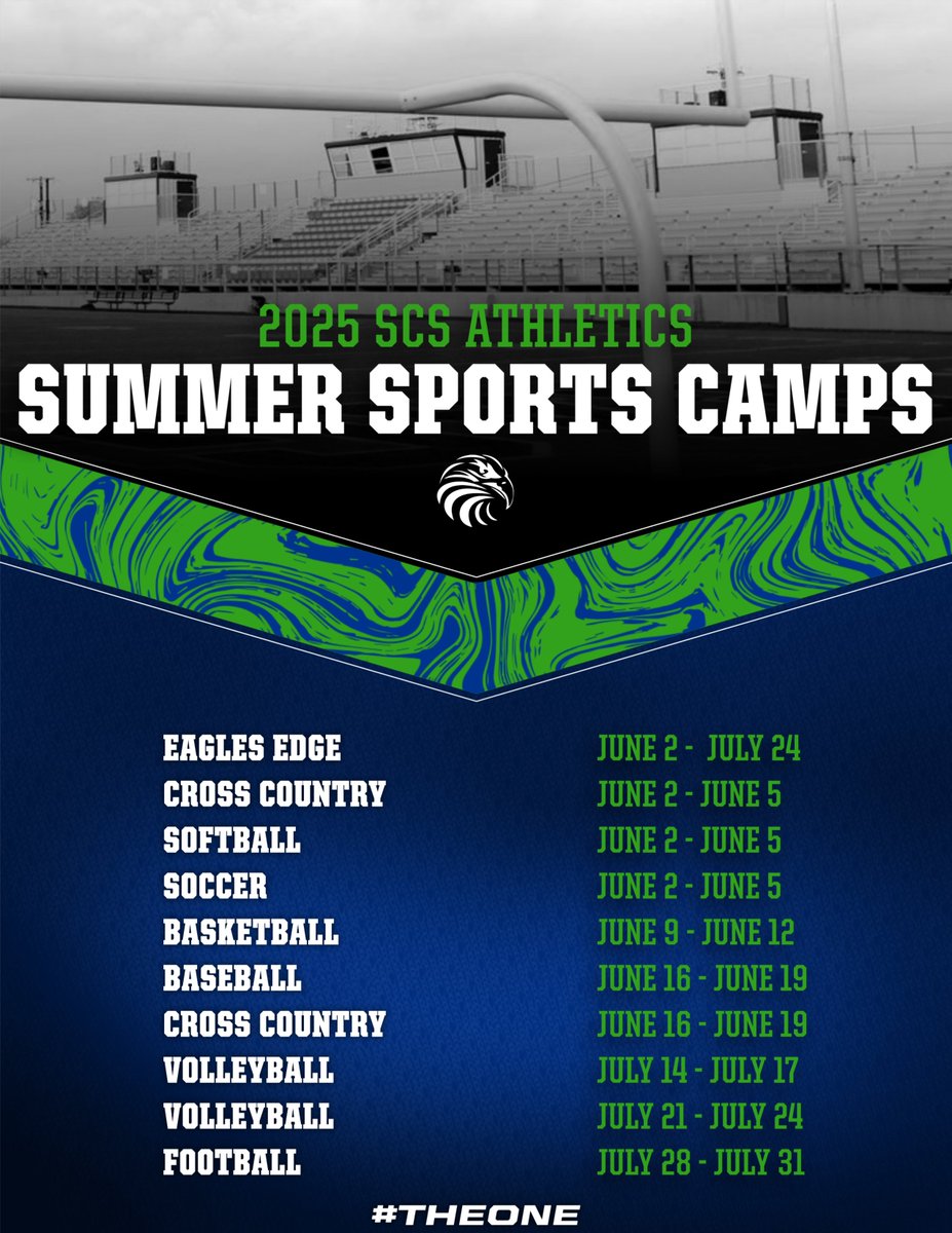Remember to sign up for SCS Summer Sports Camps! Click the link for more info and to register!
🔗scs.jumbula.com