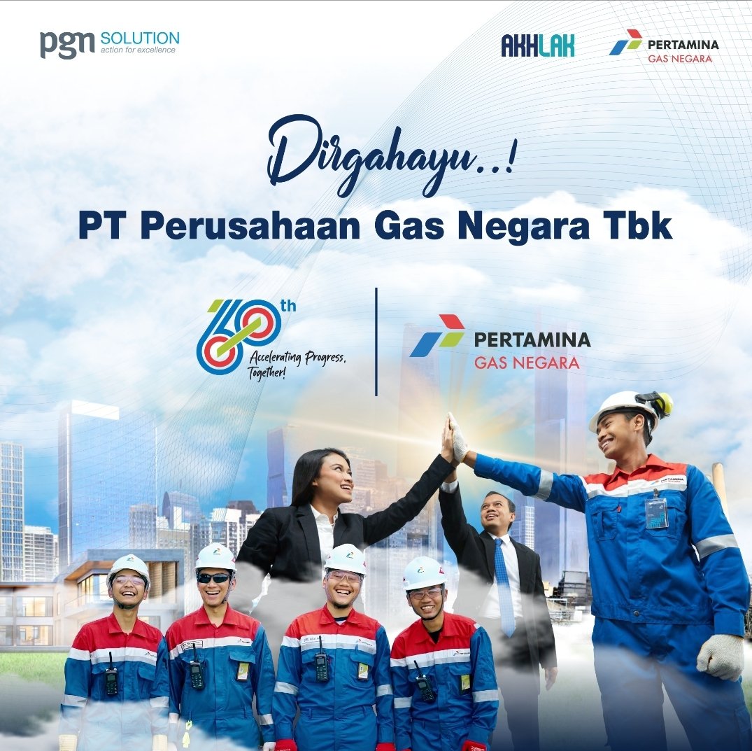 pgn_solution's tweet photo. Dirgahayu ke-60 PT Perusahaan Gas Negara Tbk! 🎉🔥
60 tahun mengalirkan energi untuk negeri, terus berinovasi dan berkontribusi demi kemajuan Indonesia.
Dengan semangat "Accelerating Progress, Together!", mari kita terus melangkah bersama membangun masa depan yang lebih cerah. https://t.co/2QO0C3OKQ4