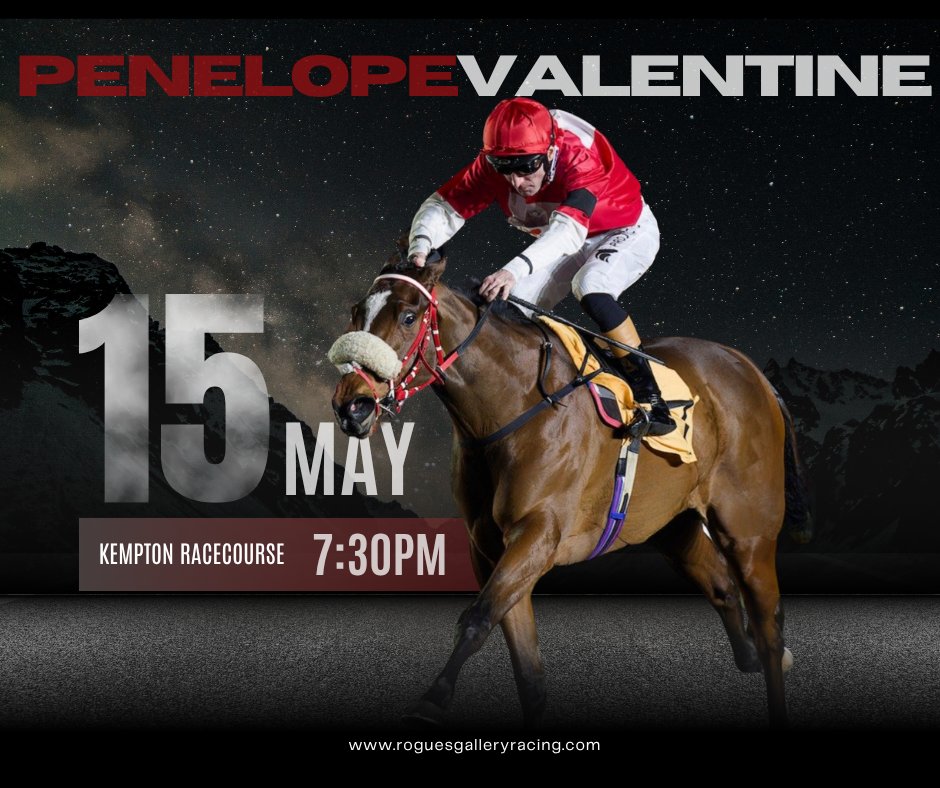 Rogues Gallery Racing (@roguesracing_) on Twitter photo Penelope Valentine heads back to <a href="/kemptonparkrace/">Kempton Park Racecourse</a> under Rob Hornby for another shot at victory 🏇
The <a href="/ahaynesracing/">Alice Haynes Racing</a>-trained daughter of Blue Point returns to the same C&D where she impressed last time. Can she do it again?
#FlatRacing #KemptonPark #RoguesRacing Penelope Valentine heads back to <a href="/kemptonparkrace/">Kempton Park Racecourse</a> under Rob Hornby for another shot at victory 🏇
The <a href="/ahaynesracing/">Alice Haynes Racing</a>-trained daughter of Blue Point returns to the same C&D where she impressed last time. Can she do it again?
#FlatRacing #KemptonPark #RoguesRacing