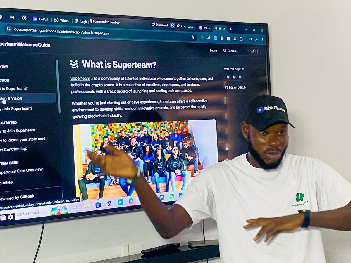 Msageer_'s tweet photo. The Ecosystem Call is full of Fun, with Superteam Adamawa. Jessie has not done justice to me 😞 look at my pose 🧐 Full tommy.

@web3Geek01
@harri
 @solana
@SuperteamNG 

 #Solana #EcosystemCall #Superteamng https://t.co/AocX5ky1do