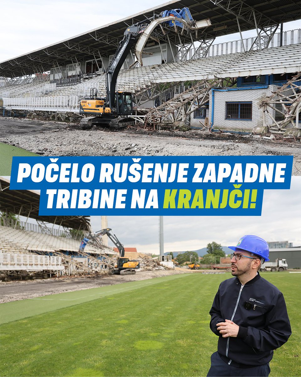 Rušenje stadiona u Kranjčevićevoj ušlo je u završnu fazu - uklanjanjem zapadne tribine. Kroz 3 tjedna, nakon što završi uklanjanje tribine, kreće izgradnja stadiona! 

Stadion bi trebao biti gotov krajem 2026., a zatim krećemo u gradnju novog Maksimira.