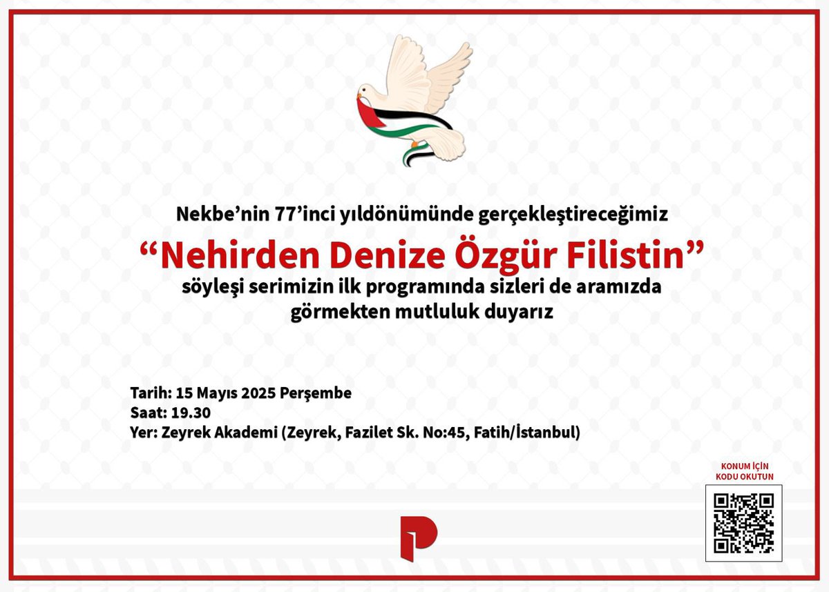 Perşembe akşamı bekliyoruz! 🇵🇸 <a href="/PinarYayinlari/">Pınar Yayınları</a>
