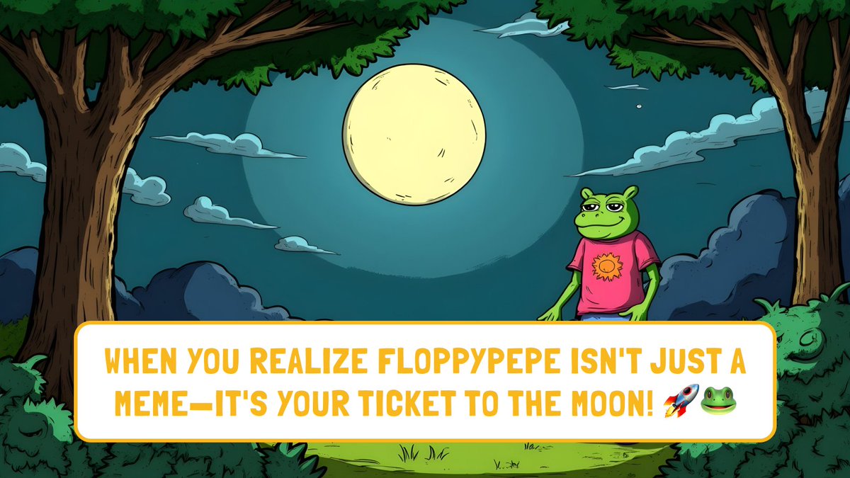 When you realize FloppyPepe isn't just a meme—it's your ticket to the moon! 🚀

JOIN PRESALE 👉 floppypepe.io

#FloppyPepe #CryptoHumor #JoinTheRide