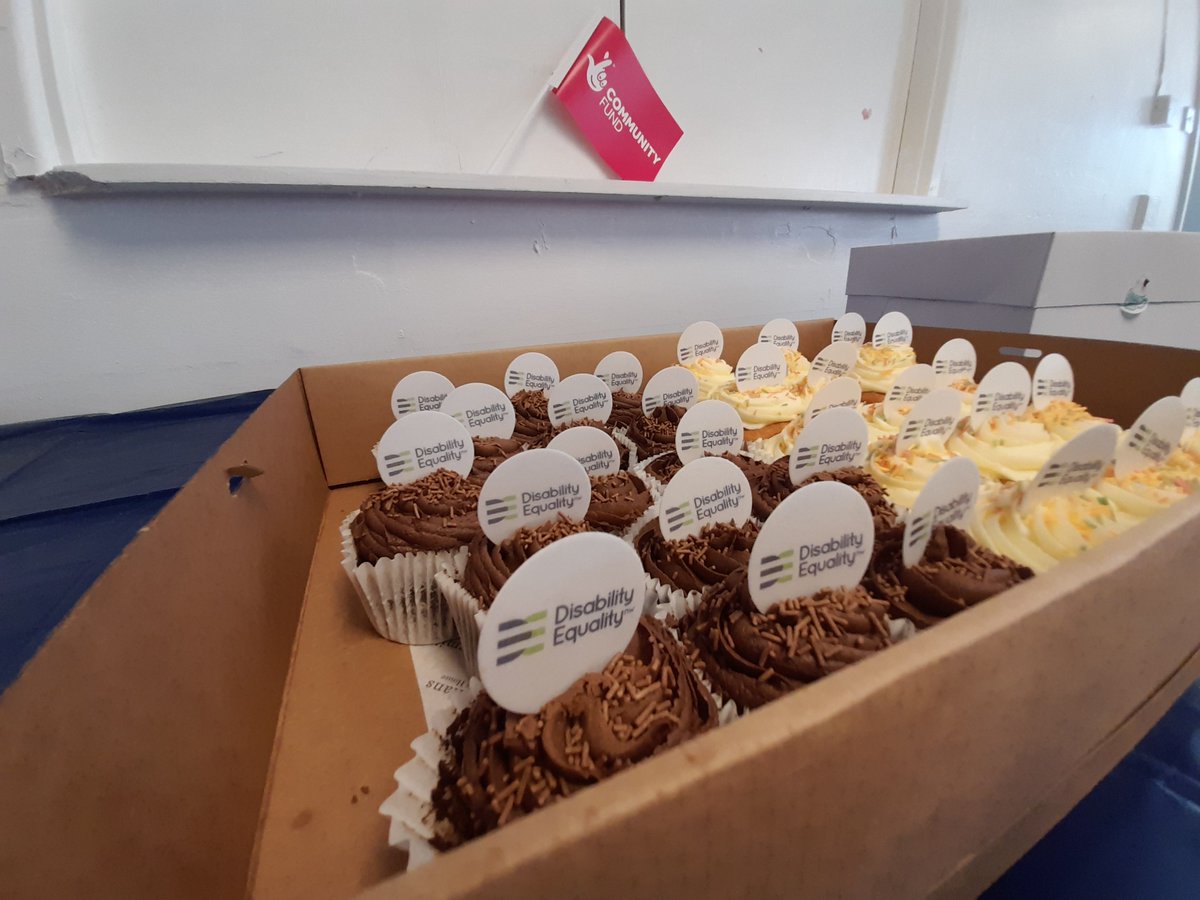 DIsabilityNW's tweet image. And we're open!!
We've just heard for a variety of fabulous speakers and members, sharing the impact DENW has had over the last 28 years.
The ribbon was cut by the most important people... the disabled people in the room 💜
Say hello to the new Community Hub!