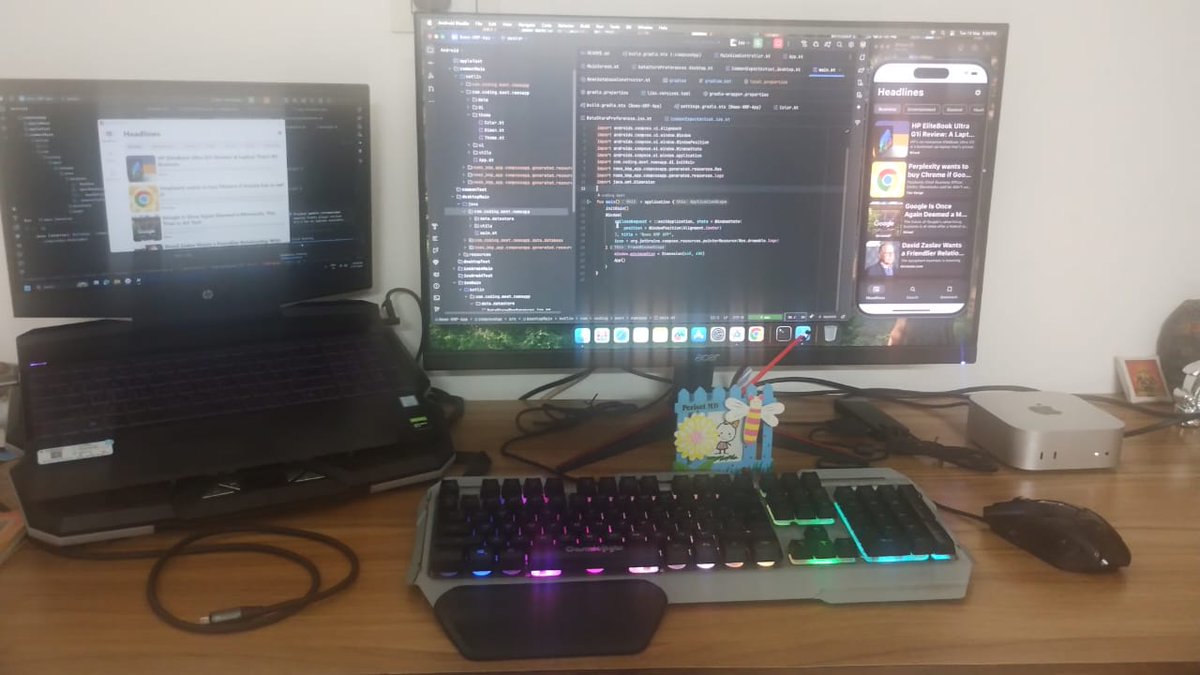 CodingMeet's tweet image. 🚀 Compose Multiplatform for iOS is Finally Stable
So I decided to take the leap... 💻
📦 Just bought a Mac mini M4 base model in India 🇮🇳
👉 10-core CPU / 10-core GPU / 16GB Unified Memory / 256GB SSD
#KotlinMultiplatform #JetpackCompose #KMP #macMiniM4 #iOSDevelopment #macOS