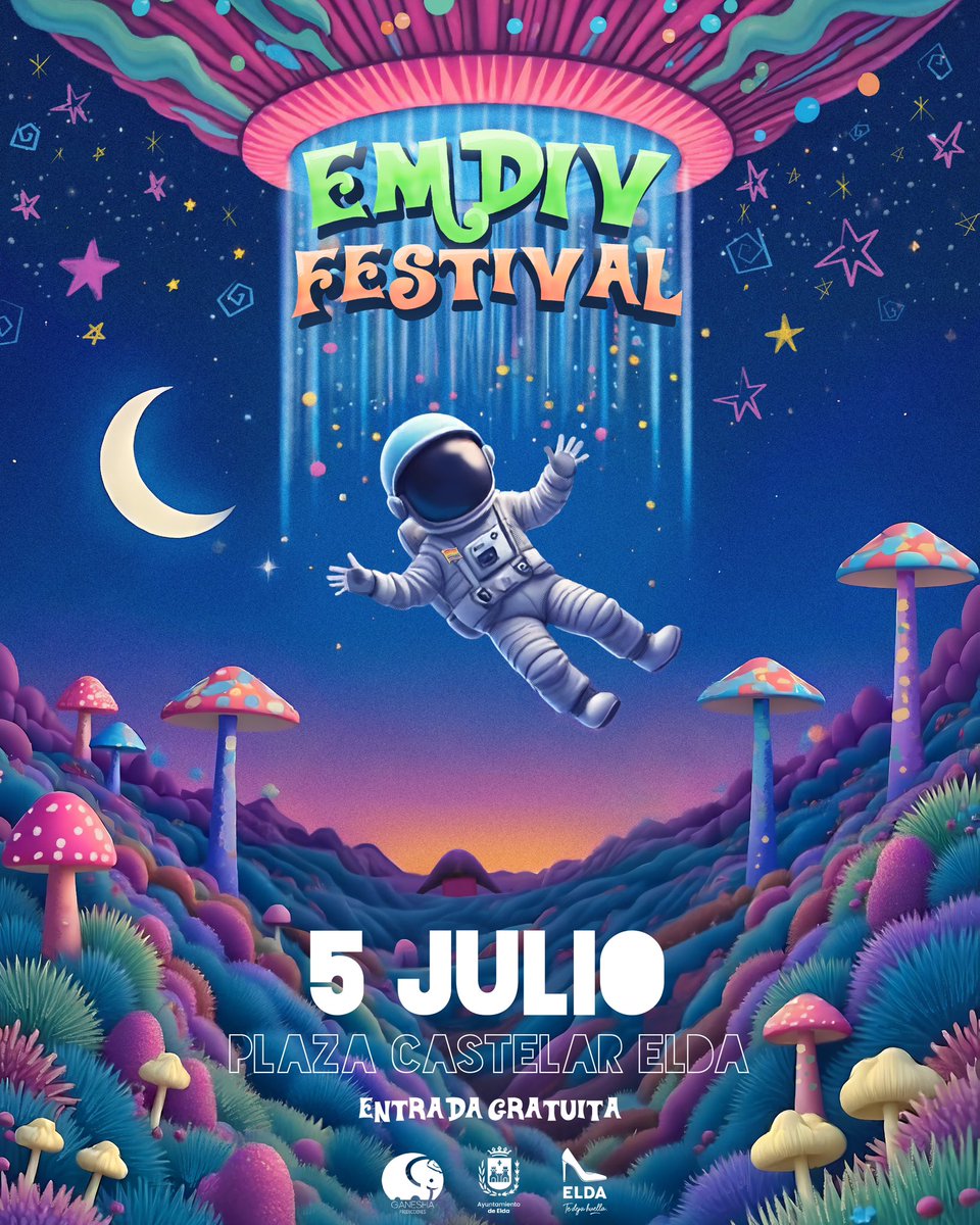 Alacant Indie (@alacantindie) on Twitter photo Buenas tardes, indiefamily. Tarde de martes que comenzamos con una fecha para apuntar en el calendario. El próximo sábado 5 de julio será la undécima edición del <a href="/EmdivFestival/">EMDIV MUSIC FESTIVAL</a> de Elda, en la Plaza Castelar y con entrada gratuita. <a href="/ayto_elda/">Ayuntamiento de Elda</a>
alacant-indie.blogspot.com/2025/05/festiv… Buenas tardes, indiefamily. Tarde de martes que comenzamos con una fecha para apuntar en el calendario. El próximo sábado 5 de julio será la undécima edición del <a href="/EmdivFestival/">EMDIV MUSIC FESTIVAL</a> de Elda, en la Plaza Castelar y con entrada gratuita. <a href="/ayto_elda/">Ayuntamiento de Elda</a>
alacant-indie.blogspot.com/2025/05/festiv…