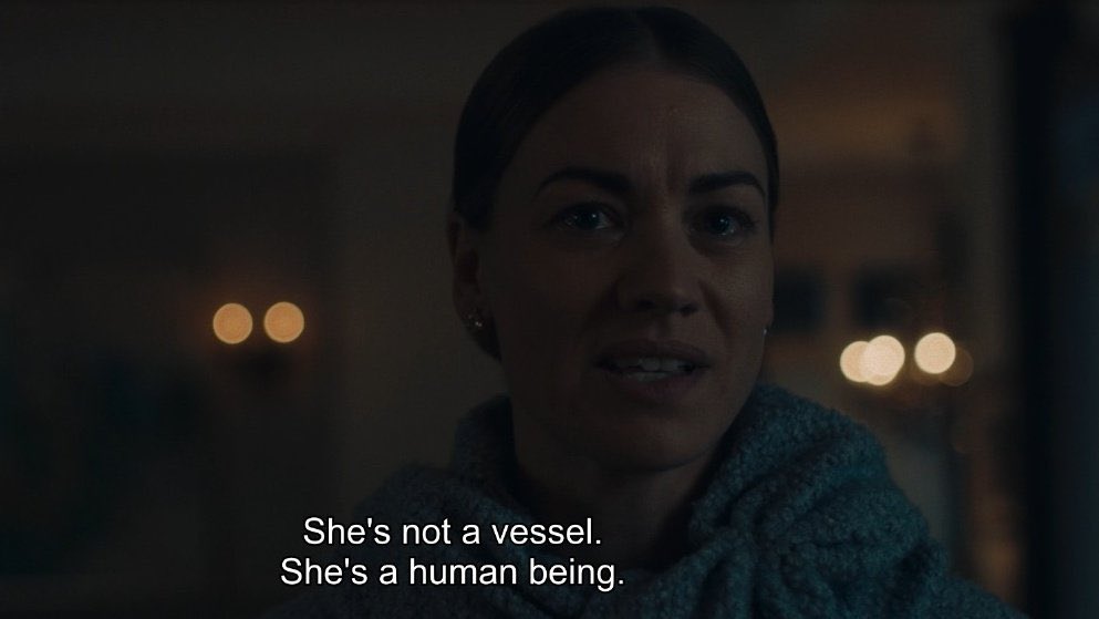 DailyHandmaids's tweet photo. Better late than never, Serena’s now awake to Gilead’s reality. #TheHandmaidsTale https://t.co/pc2zrFBM51