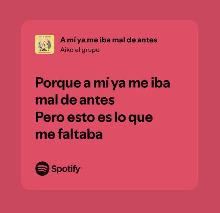 Sintiéndome un poco así lately la verdad